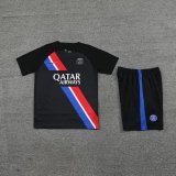 Mens PSG Short Training Suit Black 2023/24