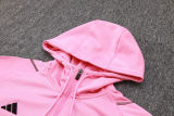 Mens Inter Miami C.F. Hoodie Sweatshirt Pink 2023/24