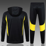Kids Juventus Hoodie Sweatshirt + Pants Suit Black 2023/24