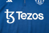 Mens Manchester United Hoodie Sweatshirt Blue 2023/24