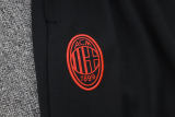 Mens AC Milan Hoodie Sweatshirt Black 2023/24