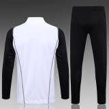 Kids Real Madrid Jacket + Pants Training Suit White 2023/24