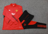 Kids Manchester United Training Suit Red 2023/24