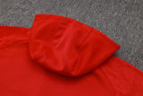 Mens AC Milan Hoodie Sweatshirt Red 2023/24
