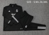 Mens Real Madrid Training Suit Black 2023/24