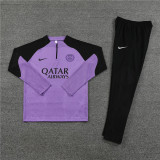 Kids PSG Training Suit Purple 2023/24