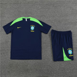 Mens Brazil Short Training Suit Royal 2024