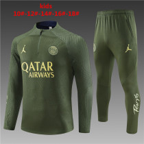 Kids PSG x Jordan Training Suit Green 2023/24
