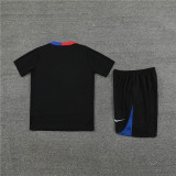 Kids Barcelona Short Training Suit Black 2024/25