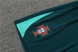 Mens Portugal Short Training Suit Green 2024