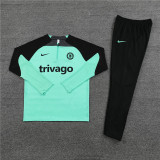 Mens Chelsea Training Suit Green 2023/24