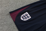 Mens England Short Training Suit Burgundy 2024