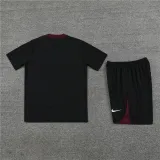 Mens PSG Short Training Suit Black 2024/25