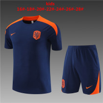 Kids Netherlands Short Training Suit Royal 2024