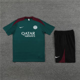 Mens PSG Short Training Suit Dark Green 2024/25