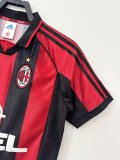 Mens AC Milan Retro Home Jersey 1998/99