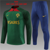 Kids Portugal Training Suit Green 2024