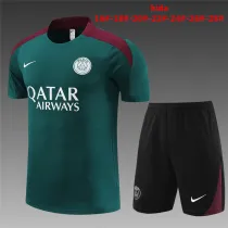 Kids PSG Short Training Suit Dark Green 2024/25
