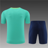Kids Brazil Short Training Suit Green 2024