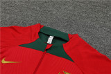Mens Portugal Training Suit Red 2024