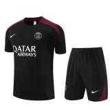 Mens PSG Short Training Suit Black 2024/25