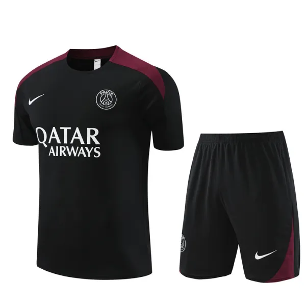 Mens PSG Short Training Suit Black 2024/25