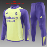 Kids Real Madrid Training Suit Yellow - Purple 2023/24