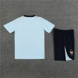 Mens France Short Training Suit Blueish 2024