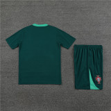 Kids Portugal Short Training Suit Green 2024