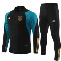 Mens Germany Training Suit Black 2024