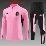 Kids Argentina Training Suit Pink 2024