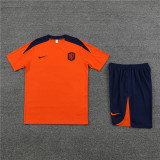 Kids Netherlands Short Training Suit Orange 2024