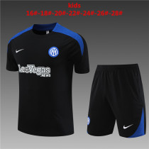 Kids Inter Milan Short Training Suit Black 2024/25