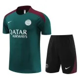 Mens PSG Short Training Suit Dark Green 2024/25