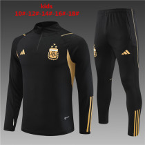 Kids Argentina Training Suit Black 2024