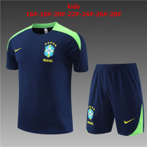 Kids Brazil Short Training Suit Royal 2024