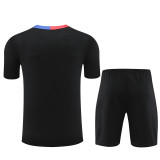 Mens Barcelona Short Training Suit Black 2024/25