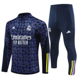 Mens Real Madrid Training Suit Purple 2023/24