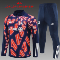 Kids Juventus Training Suit Royal - Red 2023/24