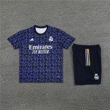 Mens Real Madrid Short Training Suit Purple 2023/24