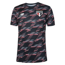 Mens Sao Paulo FC Prematch Short Training Jersey Black 2024/25