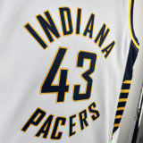 Mens Indiana Pacers Nike White 2024 Swingman Jersey - Association Edition