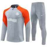Mens Inter Milan Training Suit Grey 2023/24