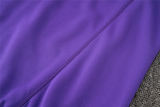 Mens Real Madrid Jacket + Pants Training Suit Purple 2023/24