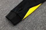 Mens Borussia Dortmund Hoodie Sweatshirt + Pants Training Suit Black 2023/24