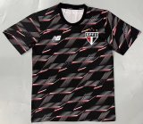 Mens Sao Paulo FC Prematch Short Training Jersey Black 2024/25