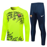 Mens Barcelona Training Suit Yellow 2023/24