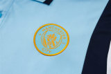 Mens Manchester City Polo Shirt Blue 2023/24
