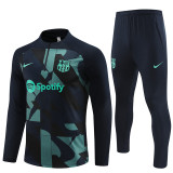 Mens Barcelona Training Suit Royal - Green 2023/24