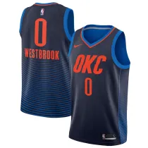 Mens Oklahoma City Thunder Nike Navy  2024 Swingman Jersey - Statement Edition